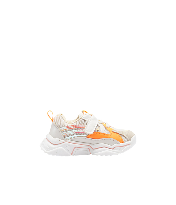 AD Brown and Orange Running Shoes for Kids | Flash Footwear